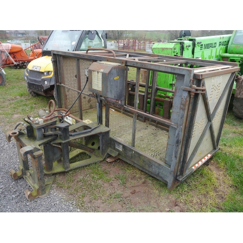 1183 - Merlo P40-14K loader with man basket and bracket. 6300hrs (showing 5800, new clocks at 500hrs) Reg. ... 