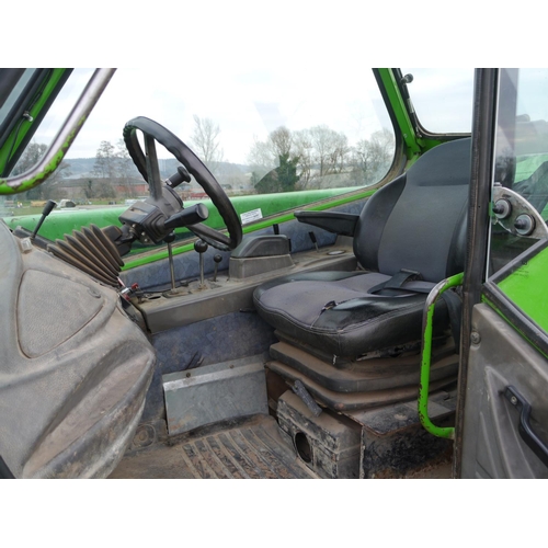 1183 - Merlo P40-14K loader with man basket and bracket. 6300hrs (showing 5800, new clocks at 500hrs) Reg. ... 