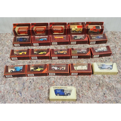 42 - Large quantity of boxed model vehicles to include Matchbox Models of Yesteryear