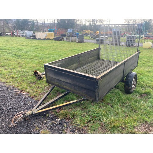 1486 - Single axle trailer 7ft