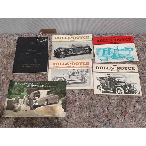 409 - Daimler 2.5l V8 handbook and 4 copies of 