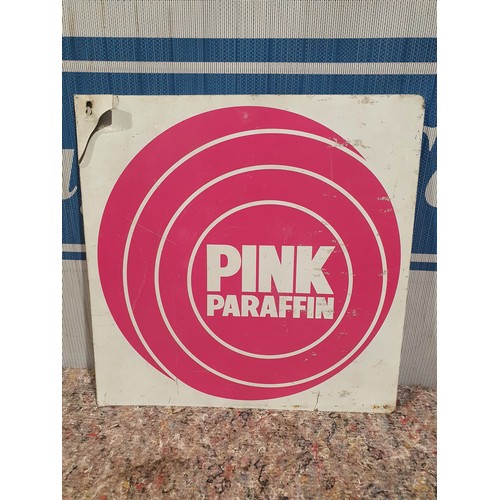 398 - Double sided tin sign - Pink Paraffin