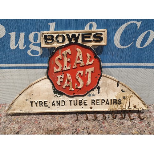 395 - Cast aluminium sign - Bowes Seal Fast Tyre and Tube Repairs