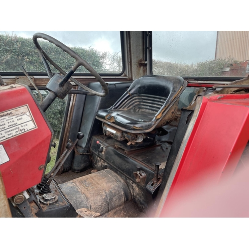 70 - Massey Ferguson 550 tractor, single door, original, 5398hrs, one owner. Reg. WFO 458T.