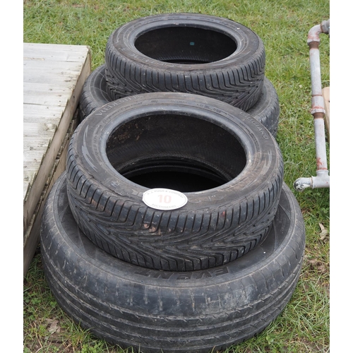 10 - 4 Car tyres
