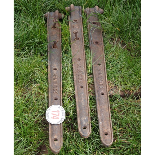 174 - 3 Collinge hinges