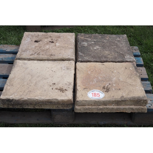 185 - Quantity of square patio slabs