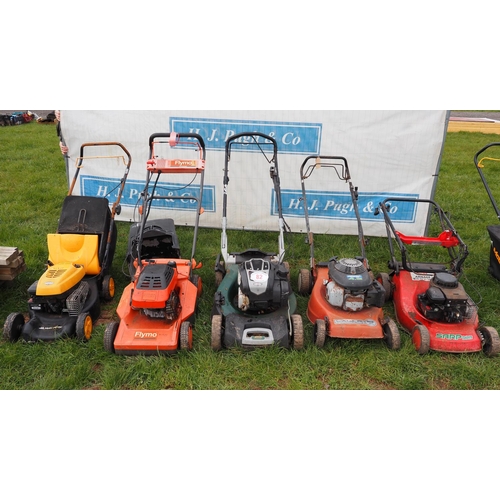 82 - 5 Various mowers