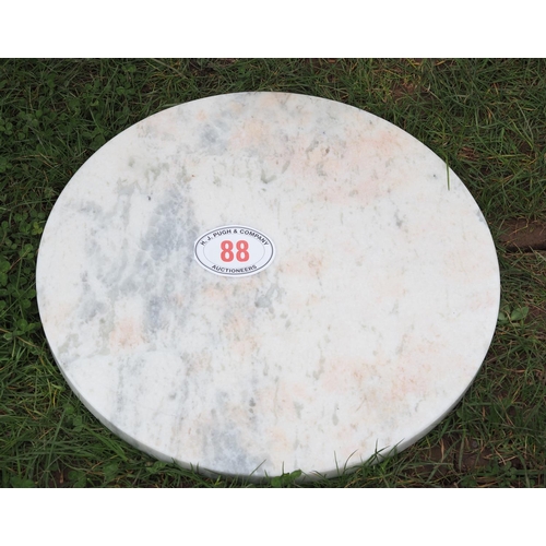 88 - Marble table top circular 24