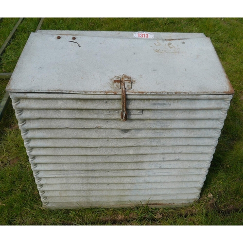 1313 - Galvanised feed bin