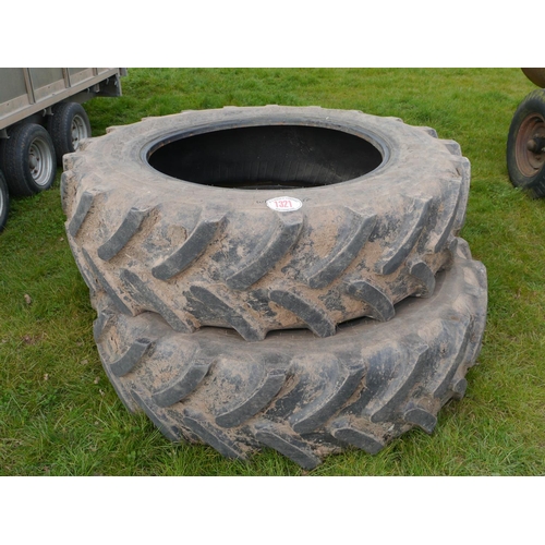 1321 - Pair of Firestone tyres 420/85R28