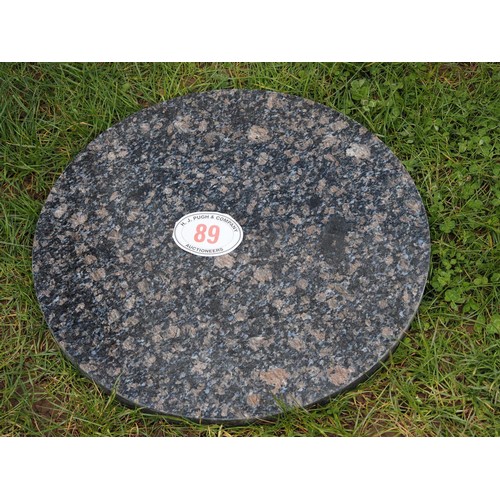 89 - Granite table top circular 24