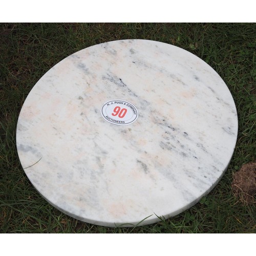 90 - Marble table top circular 24