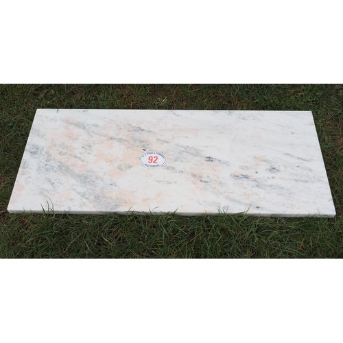 92 - Marble rectangle 19x47