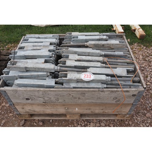 1406 - Pallet of screwed galvanised components