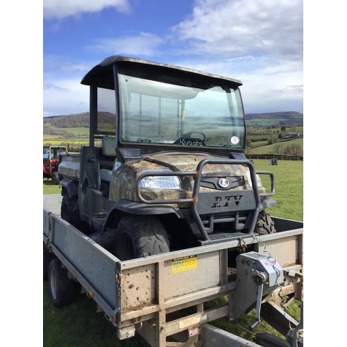 79 - Kubota RTV 900 4X4 quad. Serviced. Runs & drives. 5000hrs approx on clock. Good reliable machine. Ke... 