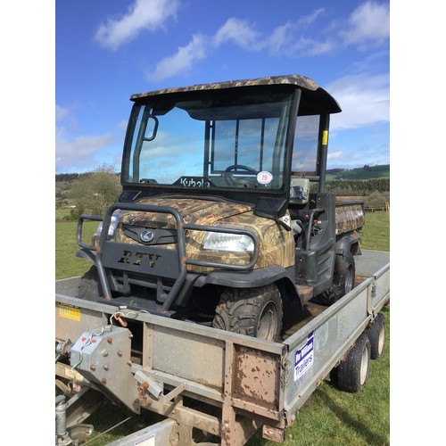 79 - Kubota RTV 900 4X4 quad. Serviced. Runs & drives. 5000hrs approx on clock. Good reliable machine. Ke... 