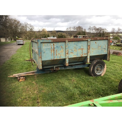 1343 - Tipper trailer 10ft approx