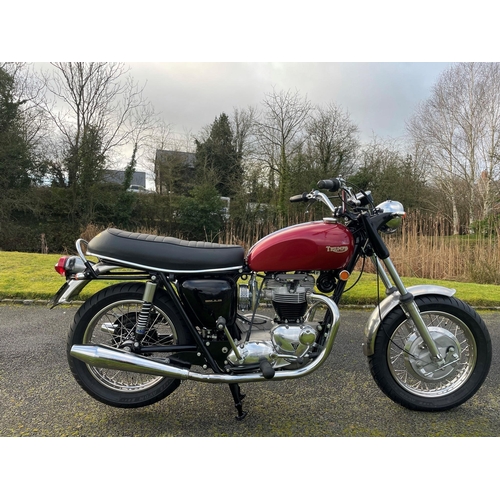 703 - Triumph Tiger 650 motorcycle. 1969. Matching numbers. Genuine sale due to family bereavement c/w old... 