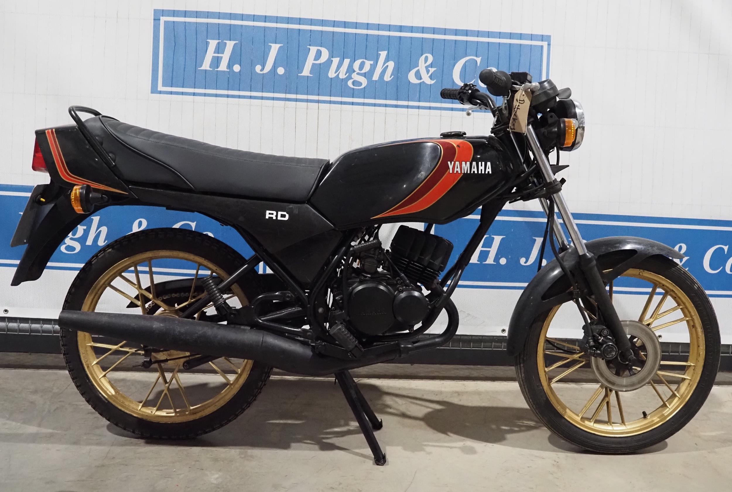 Yamaha RD50 moped. 1983. Matching frame and engine numbers. Reg