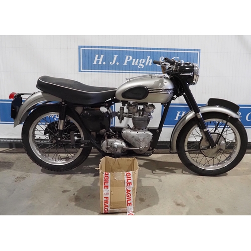 800 - Triumph pre unit 5T/T100 motorcycle. 1956. 500cc. All alloy engine with historic log books, original... 