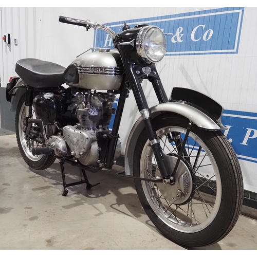 800 - Triumph pre unit 5T/T100 motorcycle. 1956. 500cc. All alloy engine with historic log books, original... 