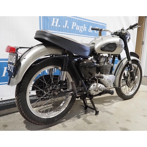 800 - Triumph pre unit 5T/T100 motorcycle. 1956. 500cc. All alloy engine with historic log books, original... 