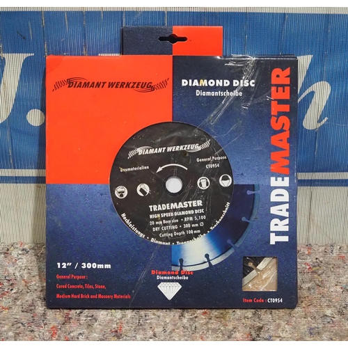 1365 - 2 Diamond cutting discs - 300mm