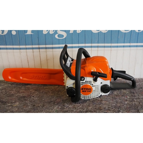 1371 - Stihl MS170 petrol chainsaw, new