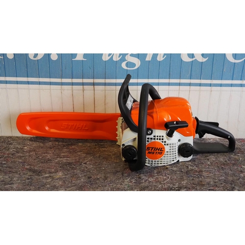 1372 - Stihl MS170 chainsaw, new