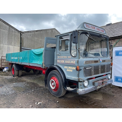 196 - AEC Mercury 4 wheeler lorry. 25ft.  1971. Engine AV505 151HP. Runs but needs attention. Restored in ... 