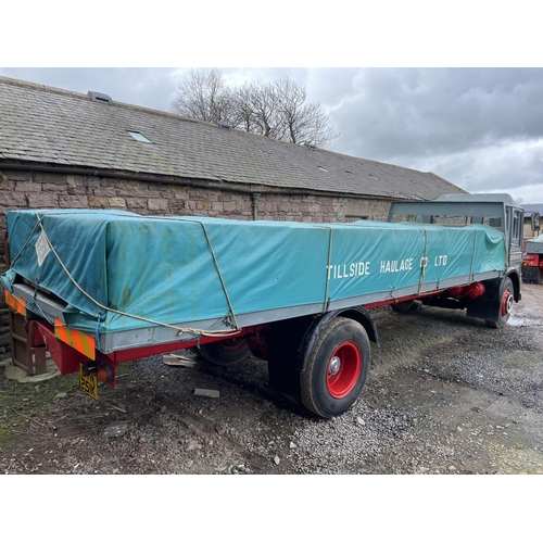 196 - AEC Mercury 4 wheeler lorry. 25ft.  1971. Engine AV505 151HP. Runs but needs attention. Restored in ... 