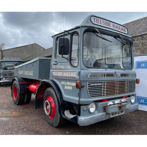 197 - AEC Mandator heavy haulage lorry. 1977. Starts and runs. restored, barn stored. 171,216miles. Engine... 