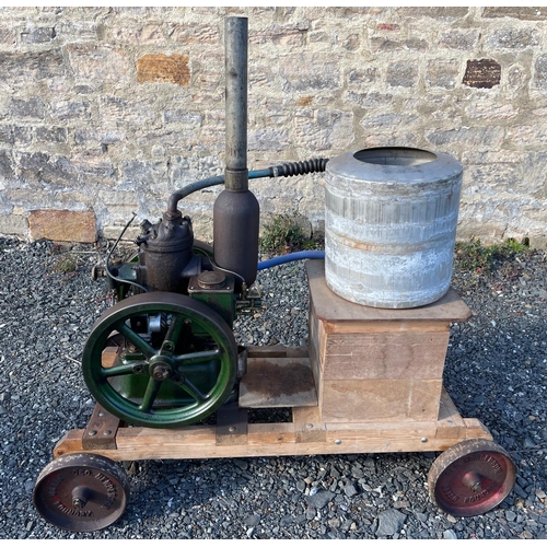 210 - Petter M stationary engine on trolley 1930's 3HP