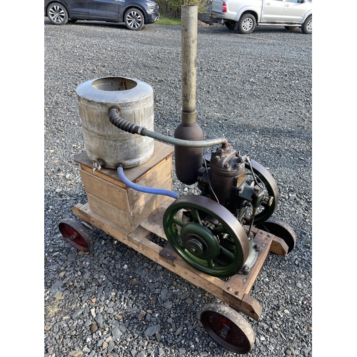 210 - Petter M stationary engine on trolley 1930's 3HP