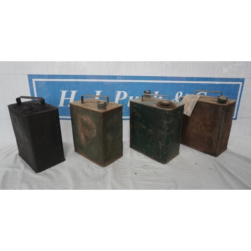 229 - 2 Gallon fuel cans to include Pratts & Shell -4