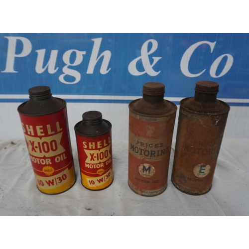 234 - Shell and Motorine oil cans 4