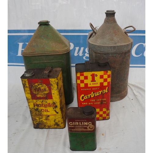 236 - Shell and other oil cans