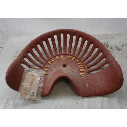 276 - Cast iron seat- Pierce Wexford