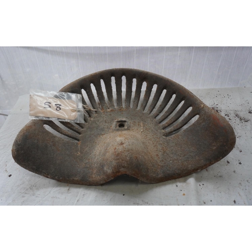 278 - Cast iron seat- Plain