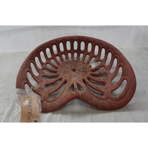 282 - Cast iron seat- Patent