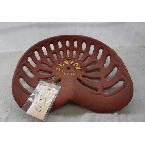 285 - Cast iron seat- Albion 5329