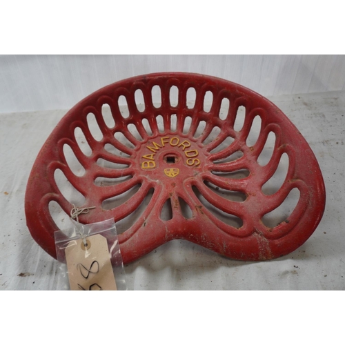 288 - Cast iron seat- Bamfords