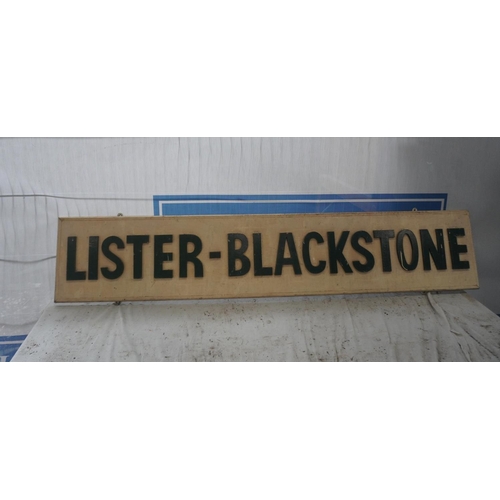 330 - Lister Blackstone on wooden board