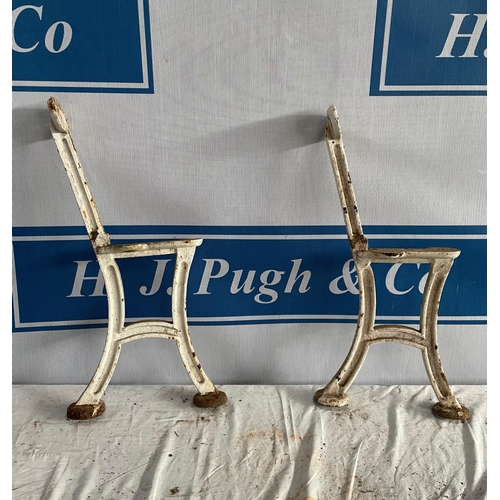 404 - Pair of bench ends