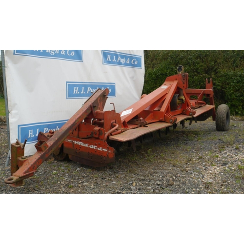 102 - Kuhn 4M power harrow and packer, transport kit