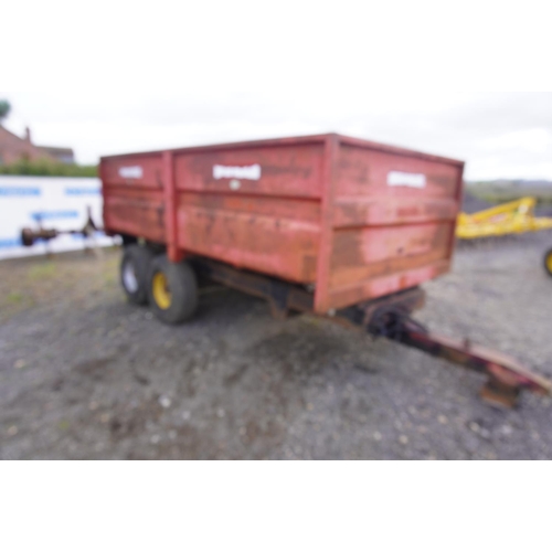 113 - Marshall 8ton TA muck trailer