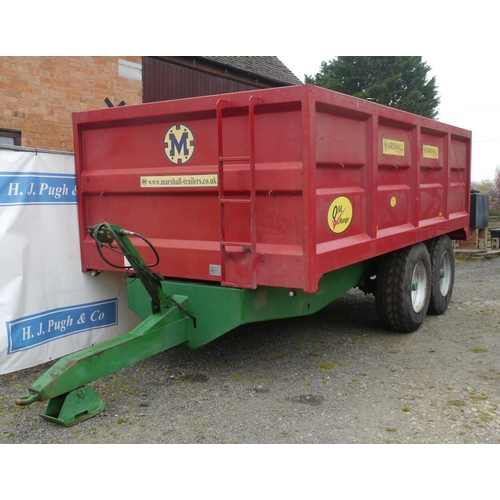 114 - Marshall 11ton TA trailer. Oil brakes, sprung axles, super singles