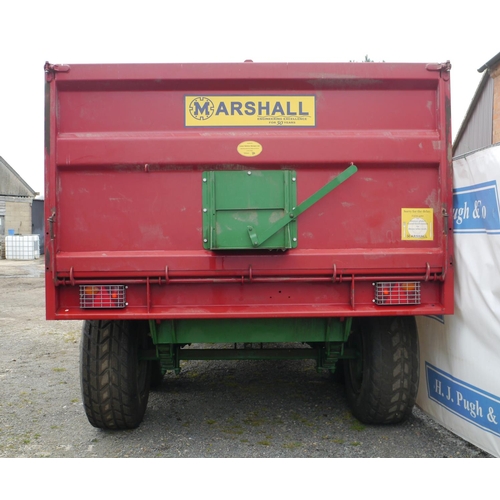 114 - Marshall 11ton TA trailer. Oil brakes, sprung axles, super singles