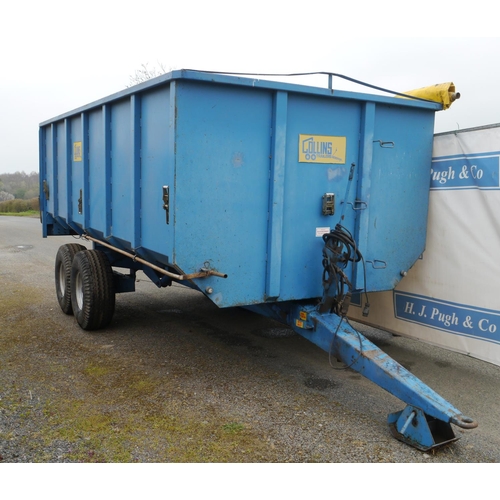 116 - Collins 10ton TA grain trailer with roll over sheet